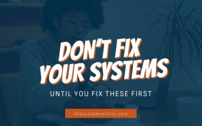 When Not to Fix Your Systems